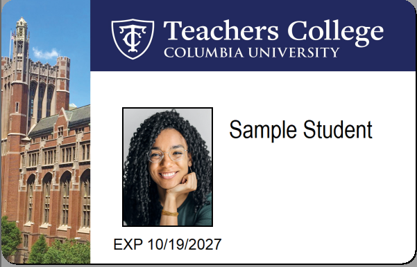 Sample TC Student ID Card