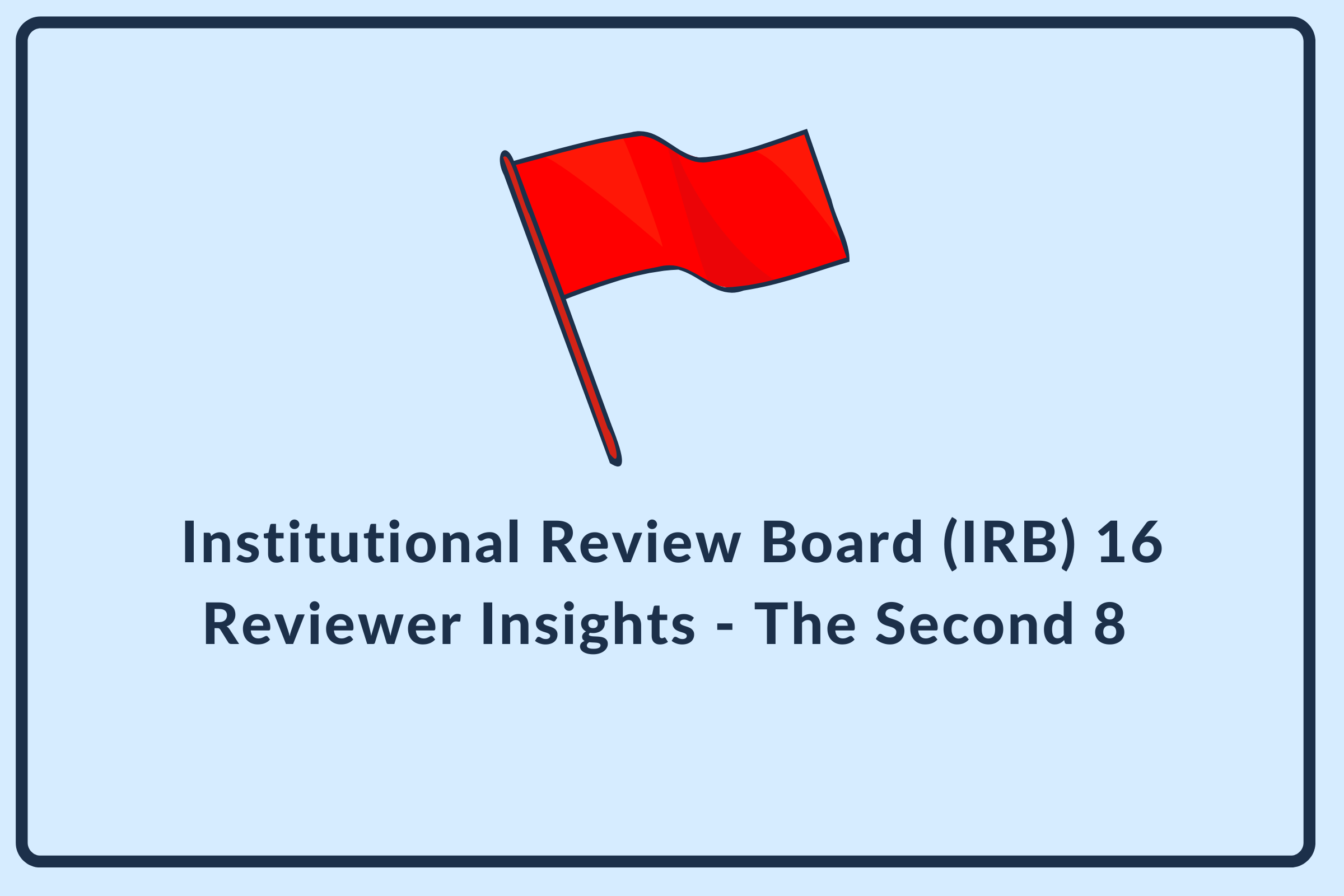 A red flag against a blue background