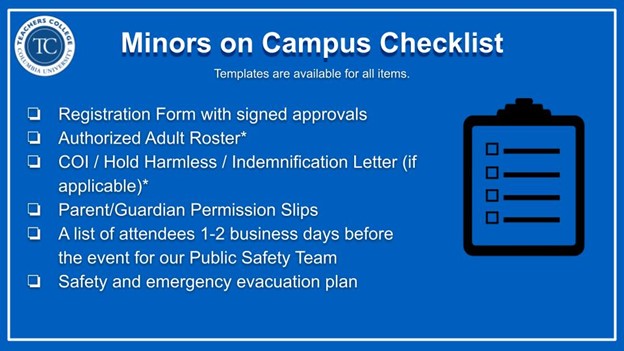 Minors Checklist