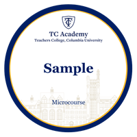 Microcourse Badge Sample Design