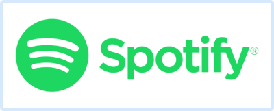 SpotifyLogo with light blue frame