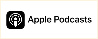 Apple Podcasts Logo with light brown frame