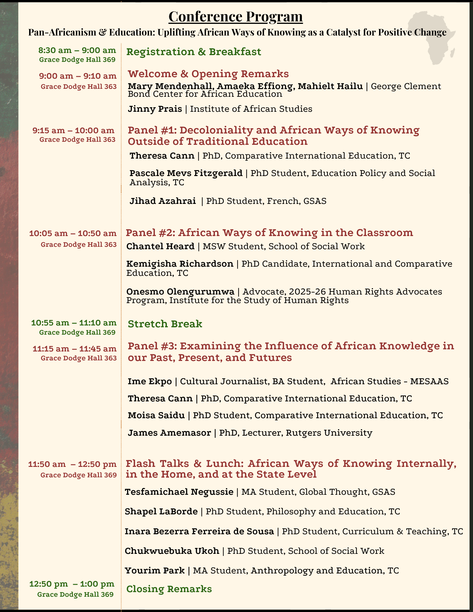 Pan-Africanism Conference Program
