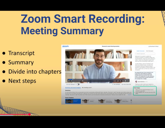 Webinar: AI-Generated Zoom Meeting Summaries image