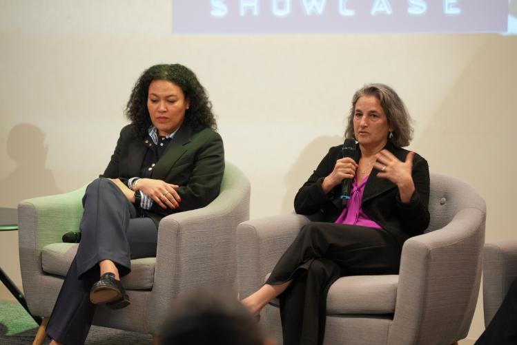 Beth Rubin in a panel