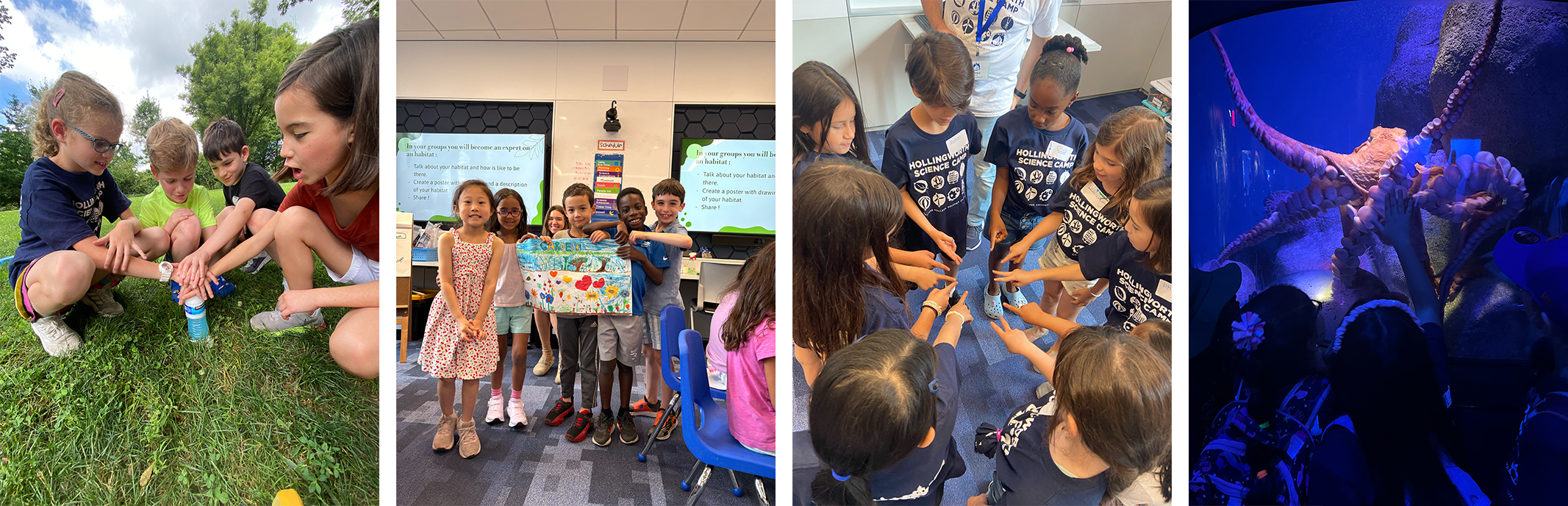 Children engaged in group activities