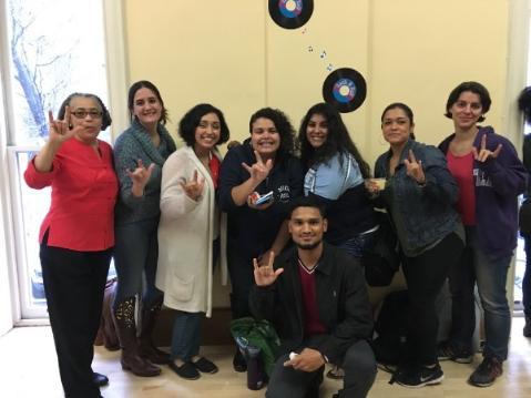 D/HH students and friends group photo