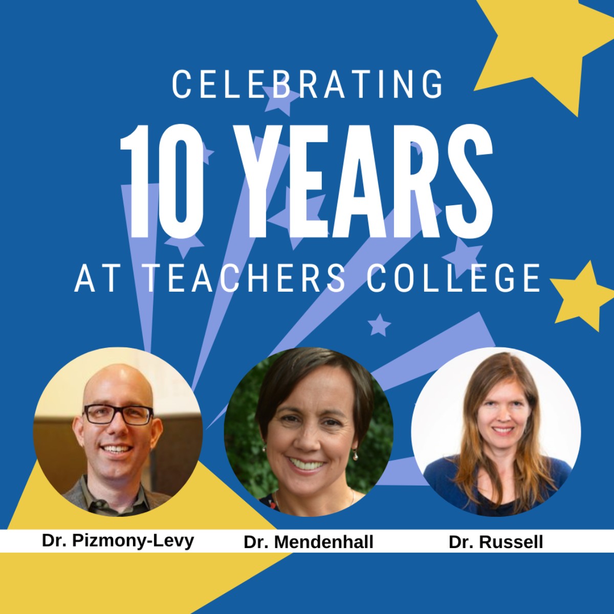 10 Year Anniversary: Professors Garnett, Mary, and Oren!