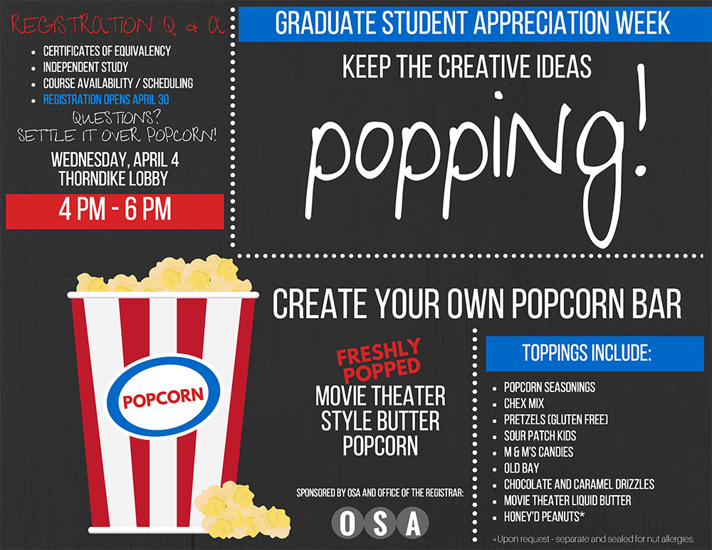 Popcorn Bar Flyer