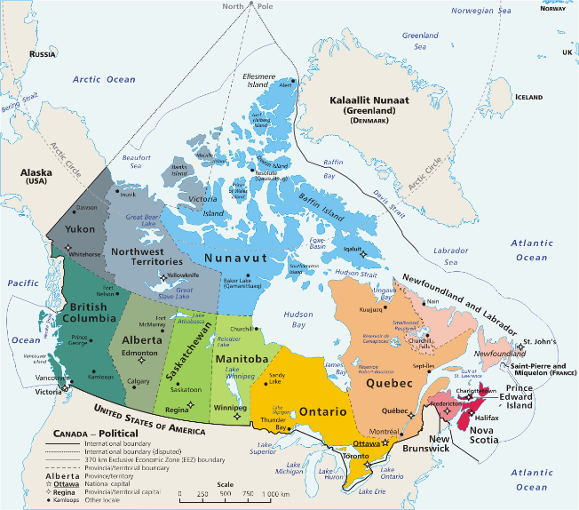 Map of Canada (Political) 2006