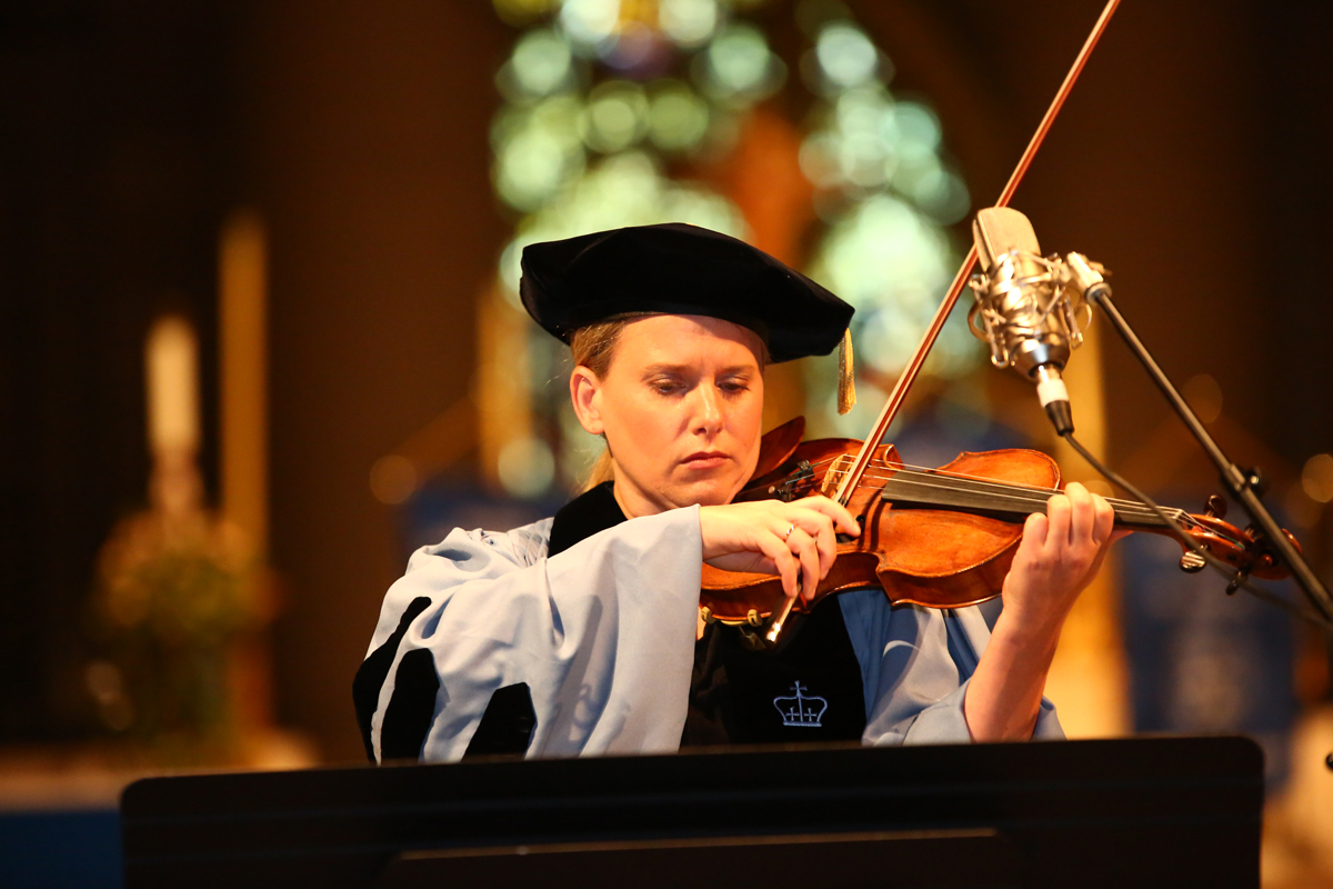 TC violinist at Convocation