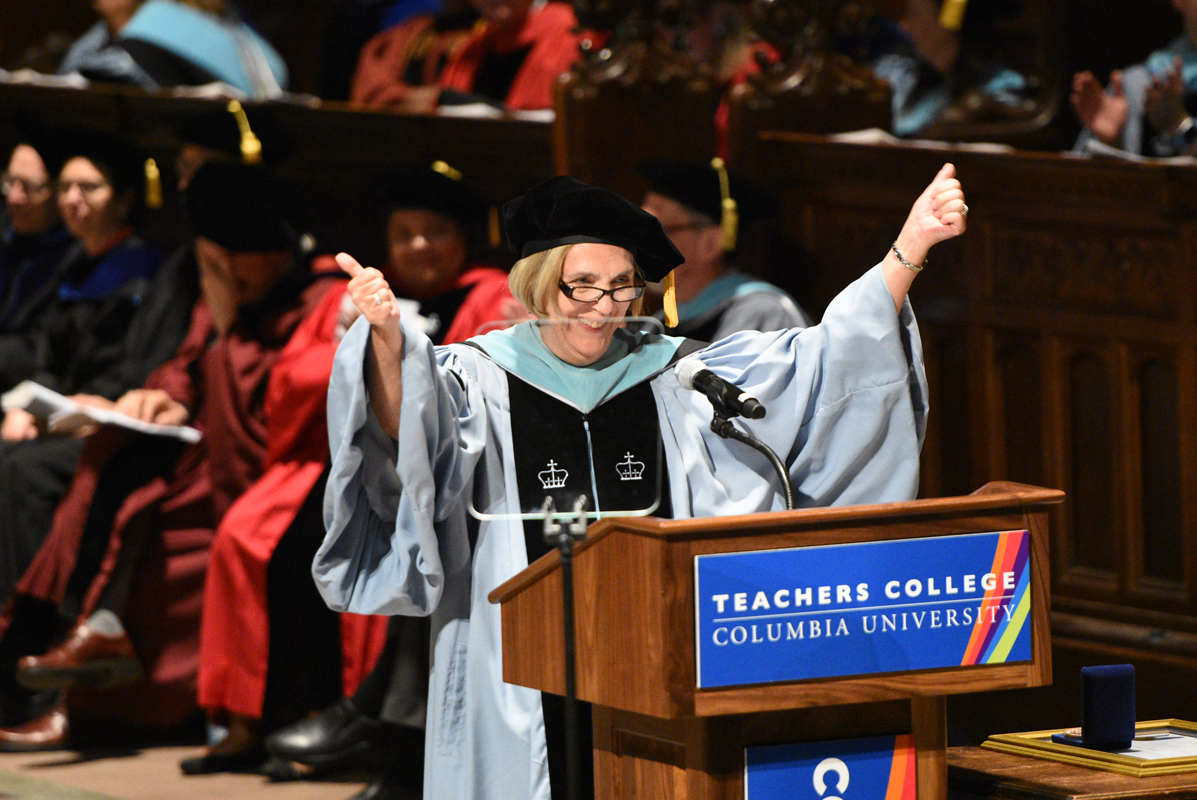 Students are congratulated at Convocation