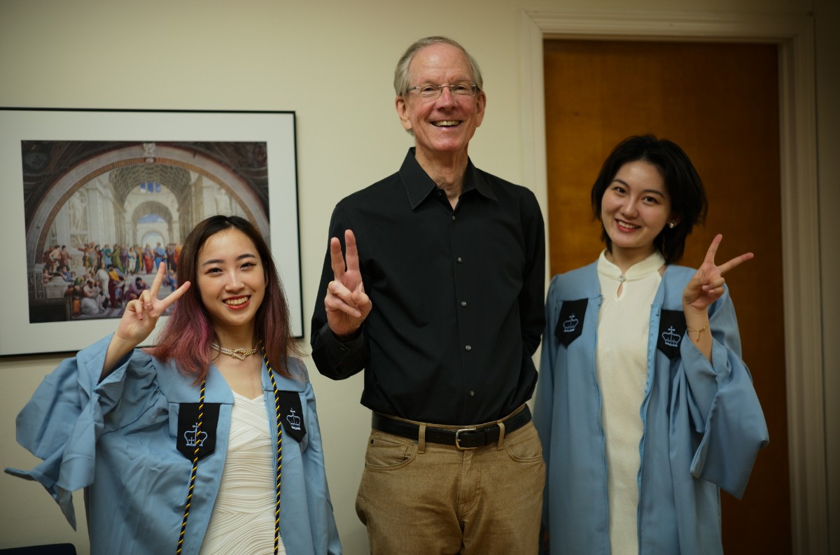 Aine Yang, Professor Hansen, and Yuhan Deng, III