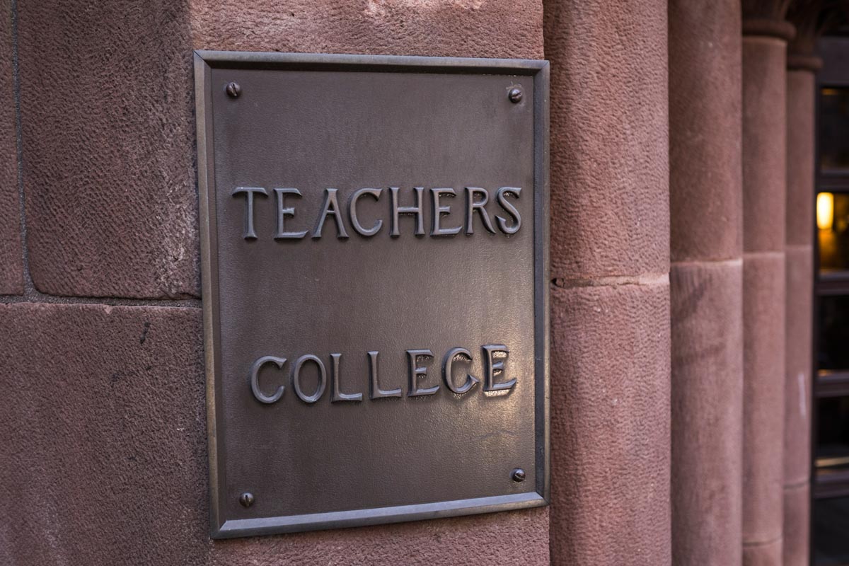 Teachers College Plaque