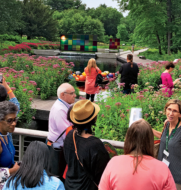 Re-Seeding Memories Sarah Bolson Barnett (M.A. '09), Associate Vice President for Foundation Relations, hosted alumni at New York Botanical Garden.