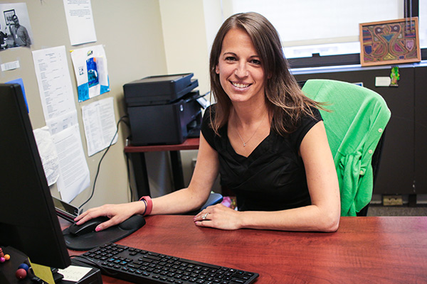 Amy Greenstein, TC's Executive Director of Enrollment Services (Photo Credit: Desiree Halpern)