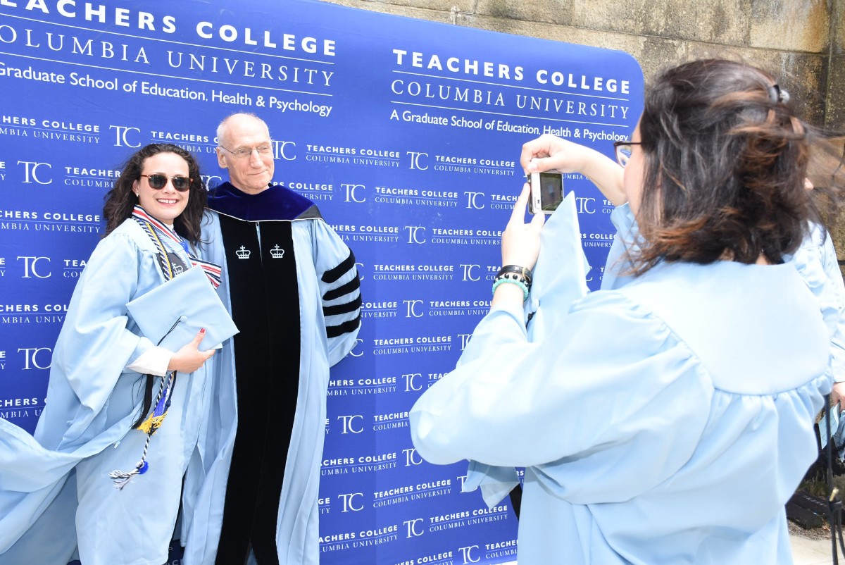 Tom Bailey and Students at Convocation