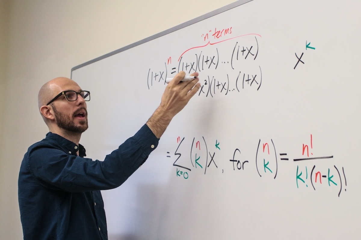 Nick Wasserman at the white board