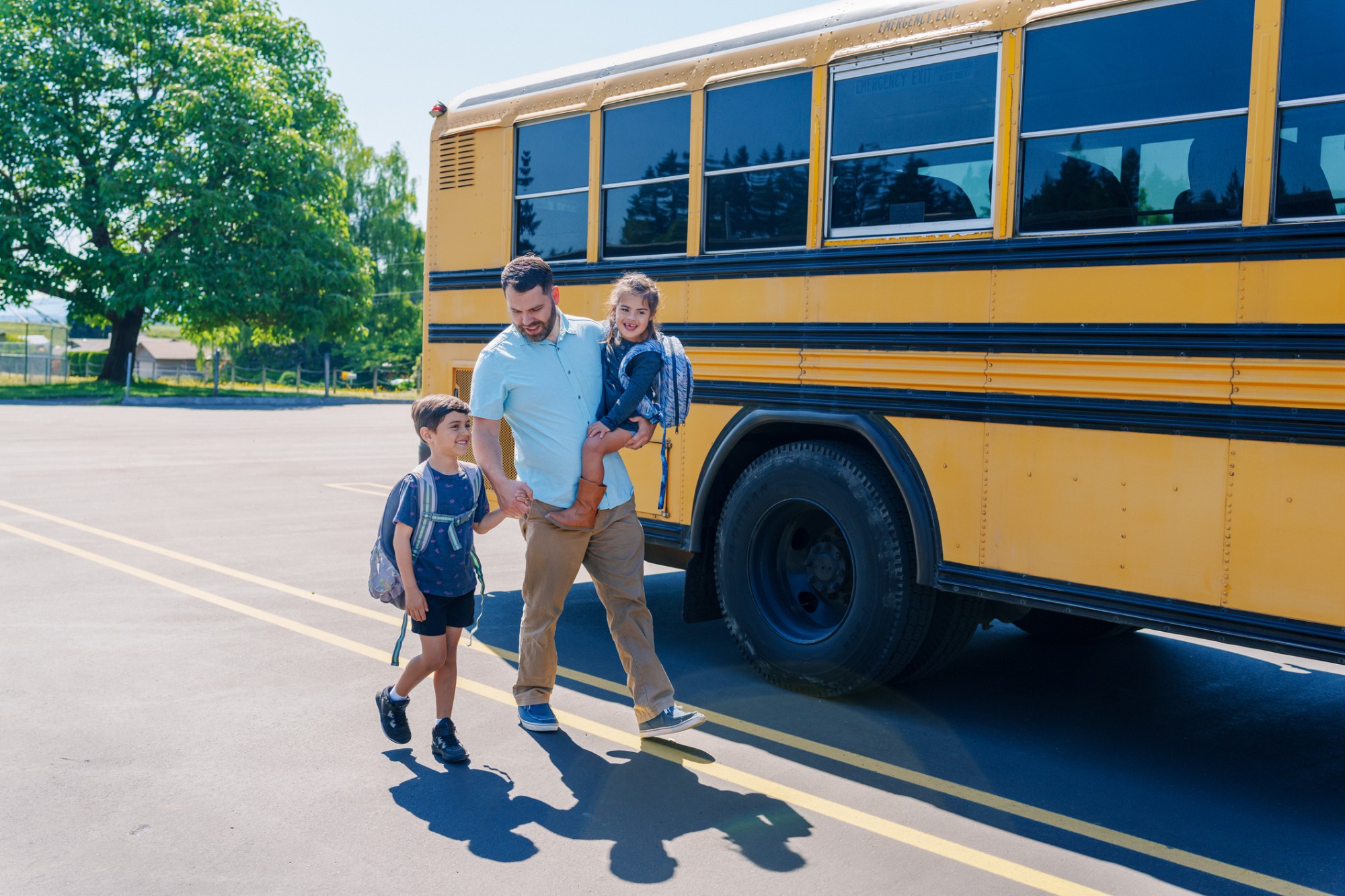 school drop off istock