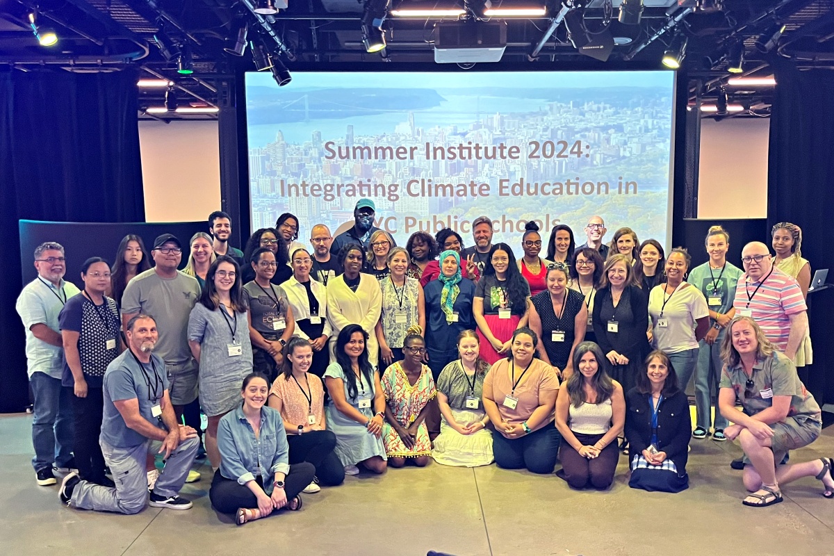 Participants at the Summer Climate Institute 2024