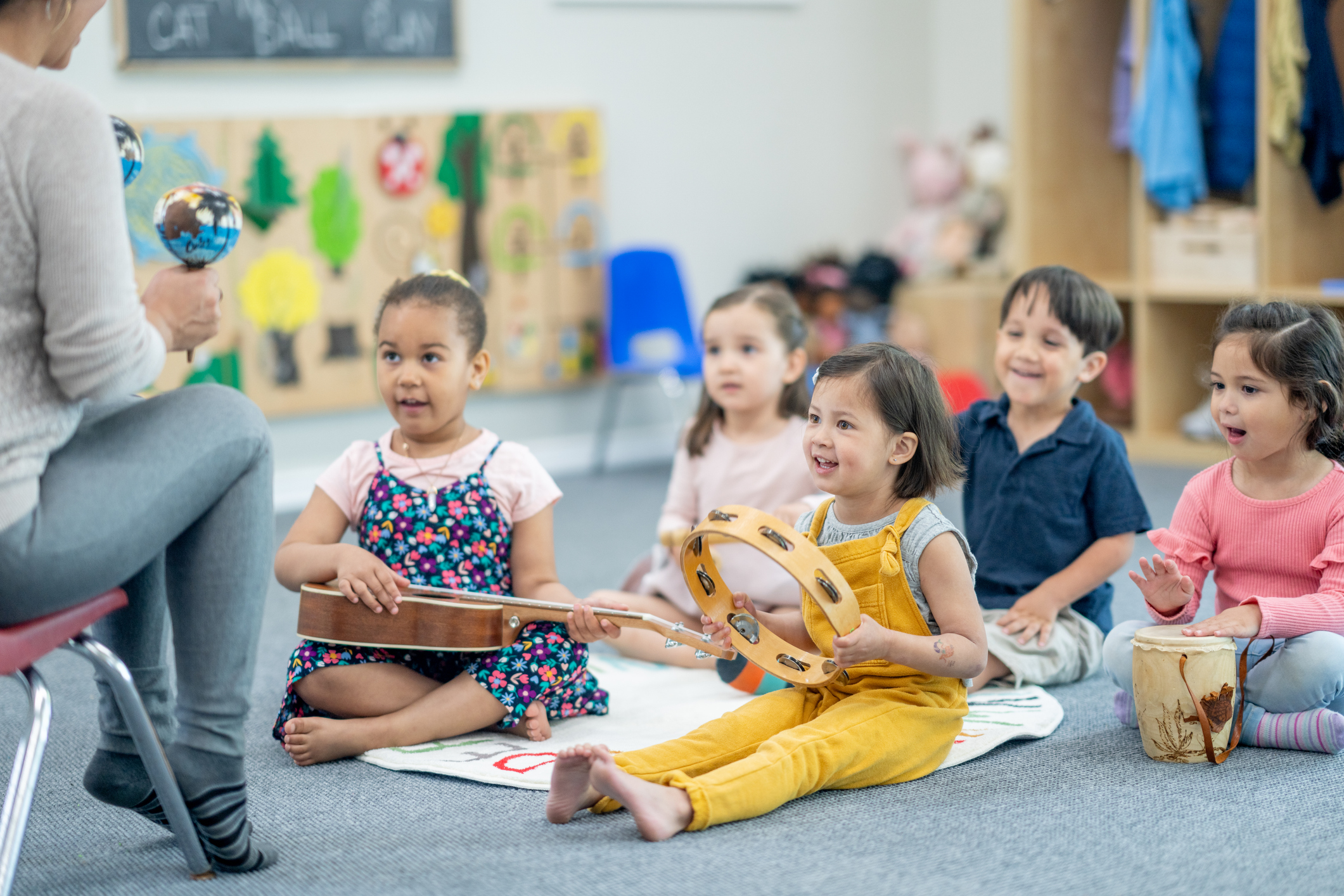 Children learning in classroom.