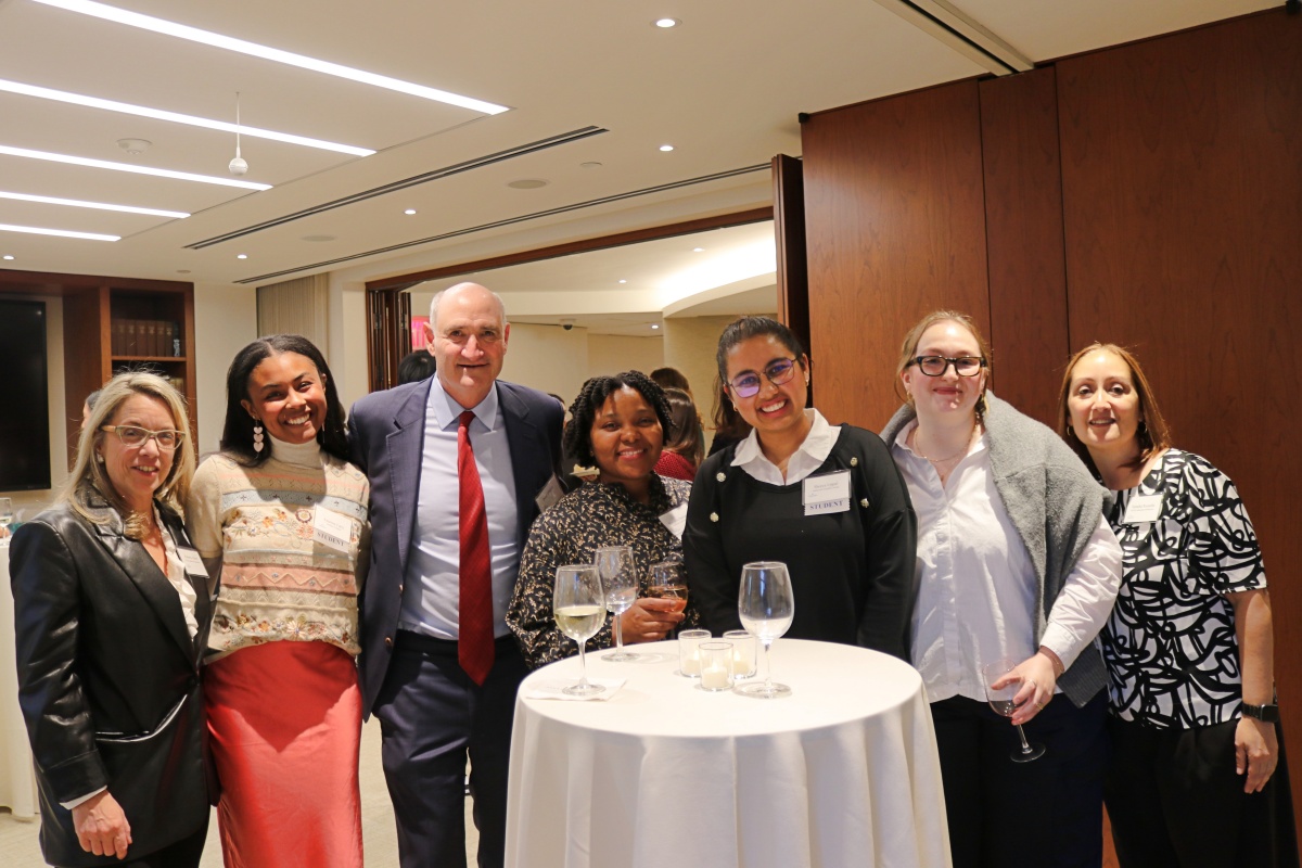 Guests mingle at the 2024 O'Neill Fellows reception.