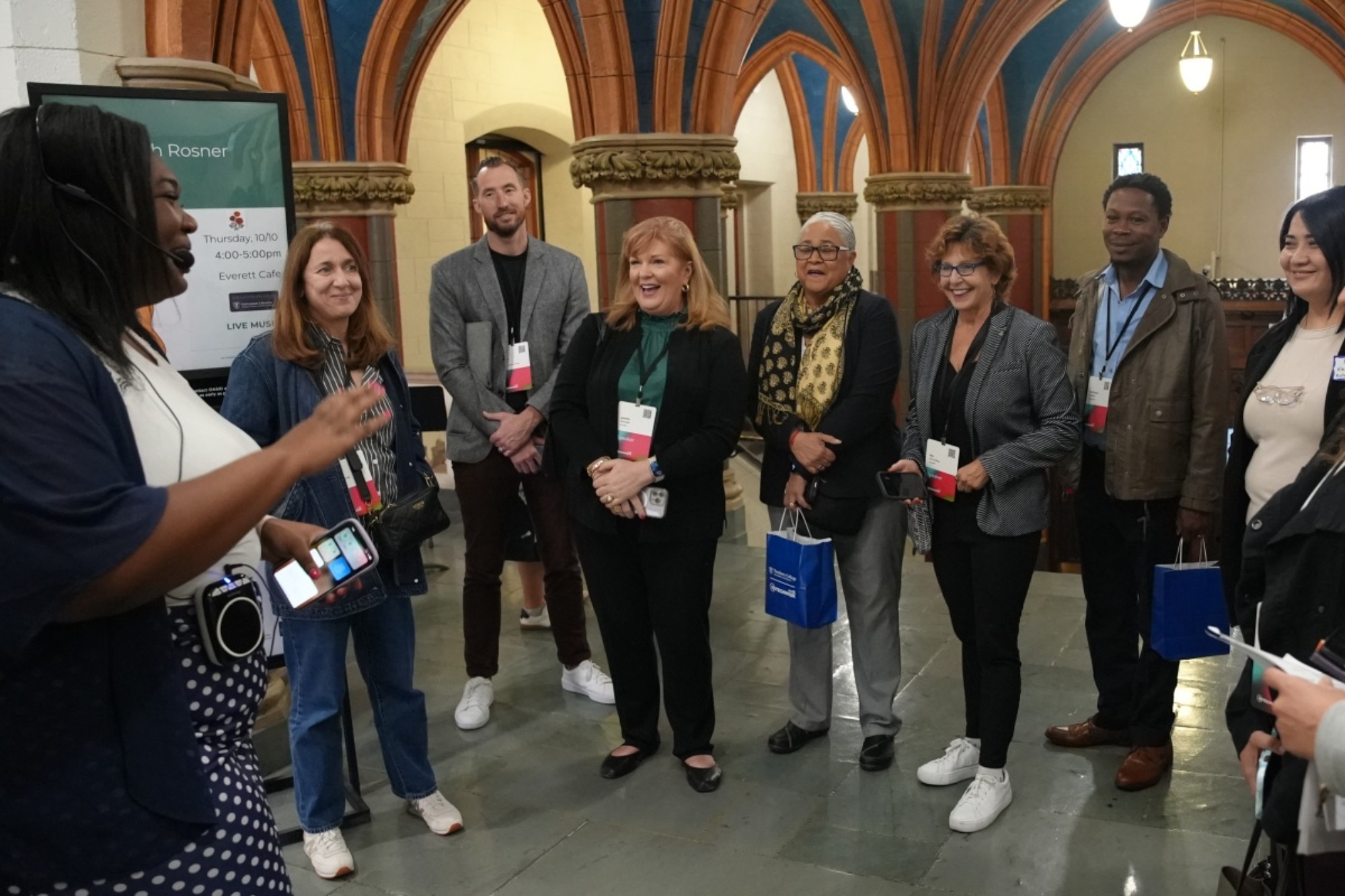 Participants enjoy a campus tour during EdTech Week 2024.