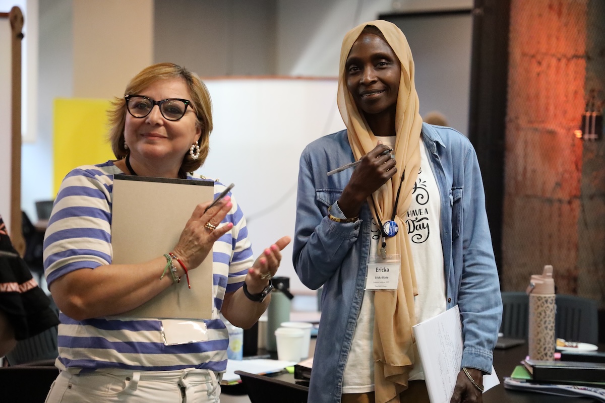 two educators posing for a picture