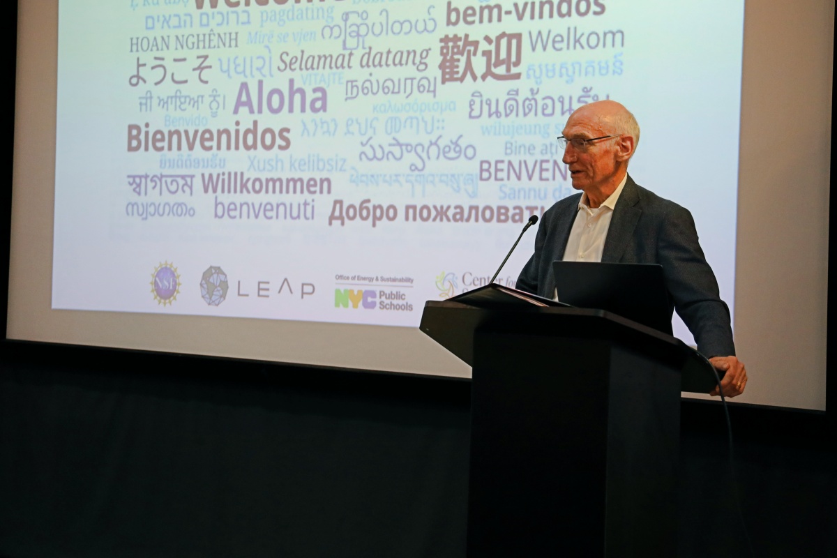 Thomas bailey addresses a crowd