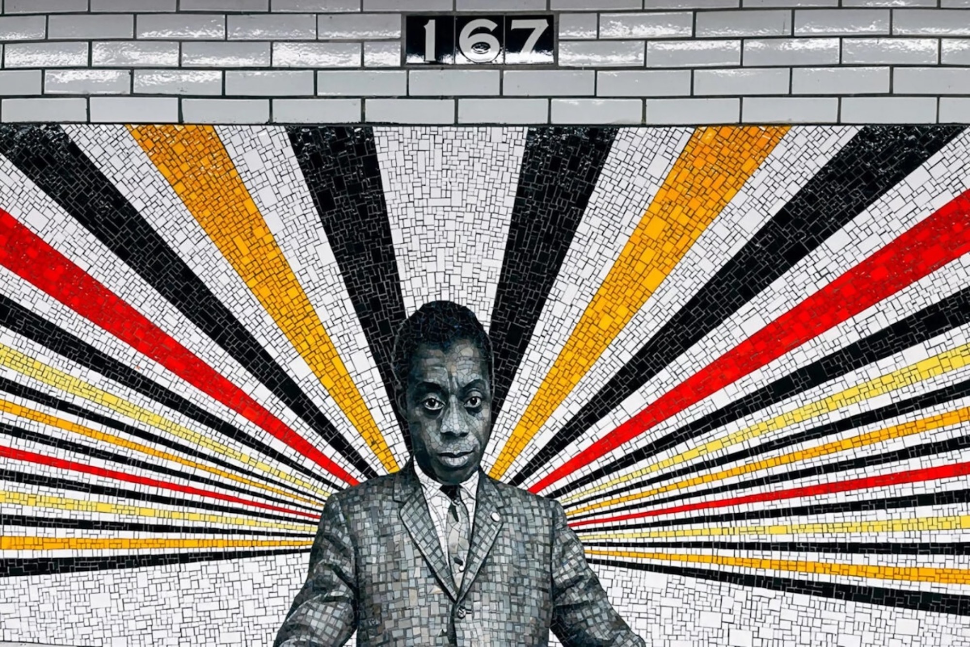 The James Baldwin mural at 167th St. station in New York City