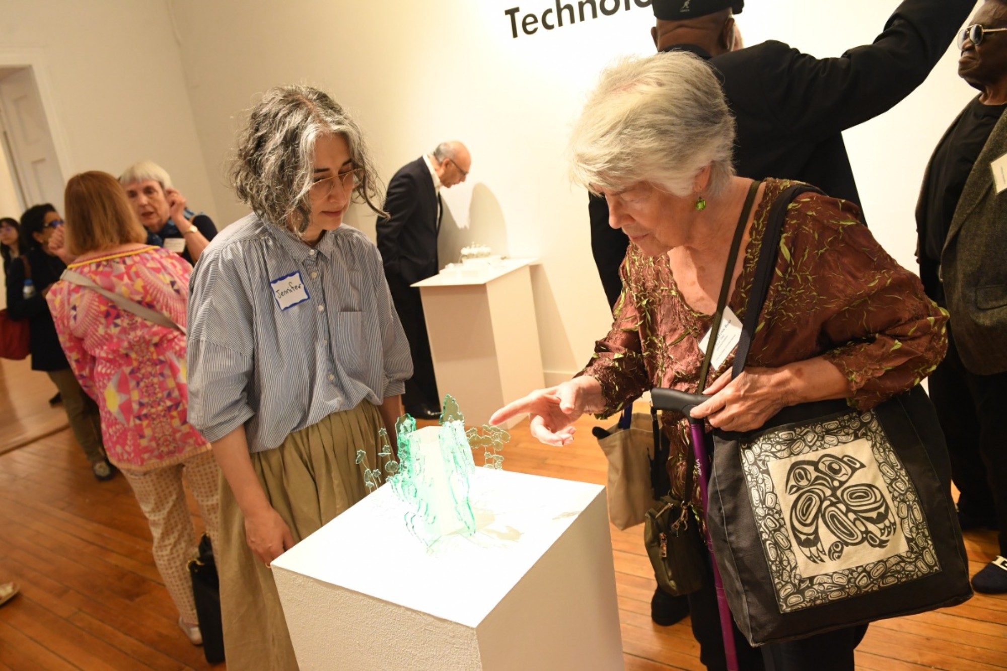 Alumni visited the Macy Art Gallery as part of the Silver Roundtable