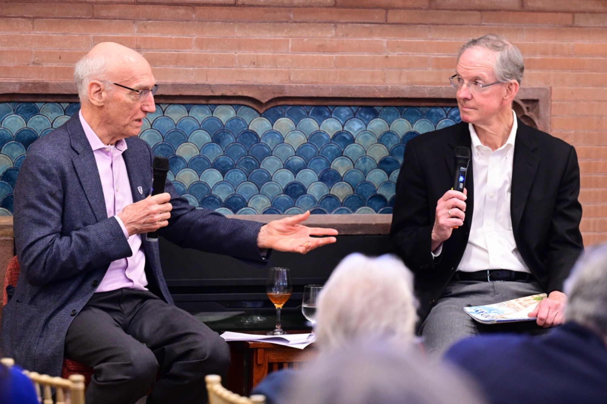 President Thomas Bailey and David Hansen.