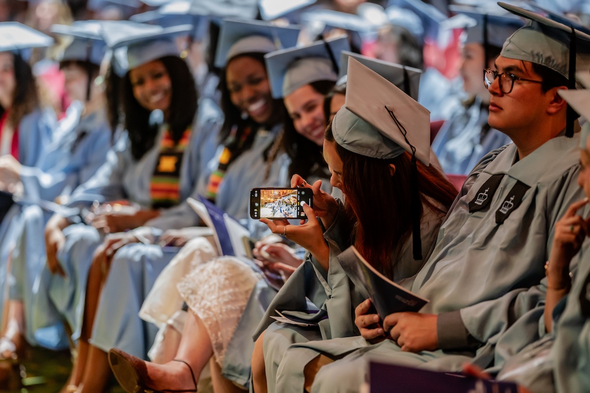 Students take picture