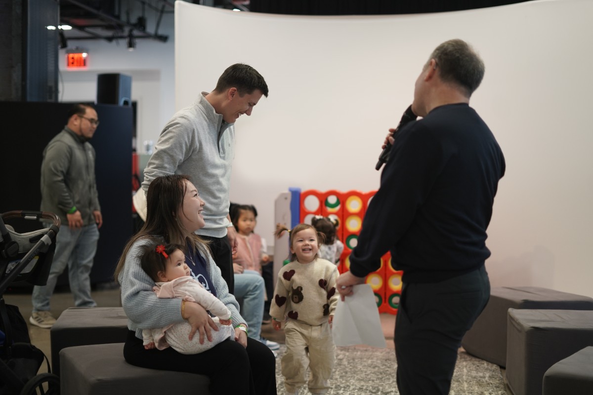 Pictured: Attendees at Family Day.