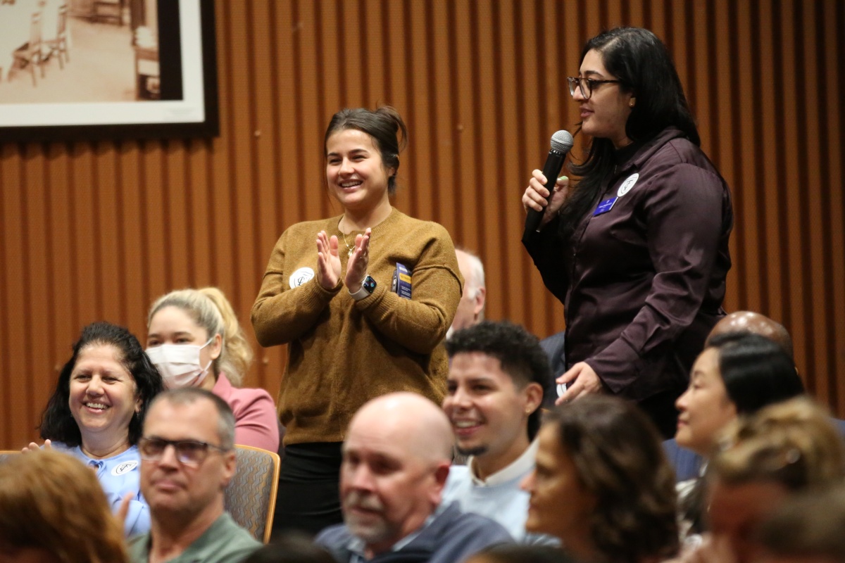 Trivia at the State of the College pre-show