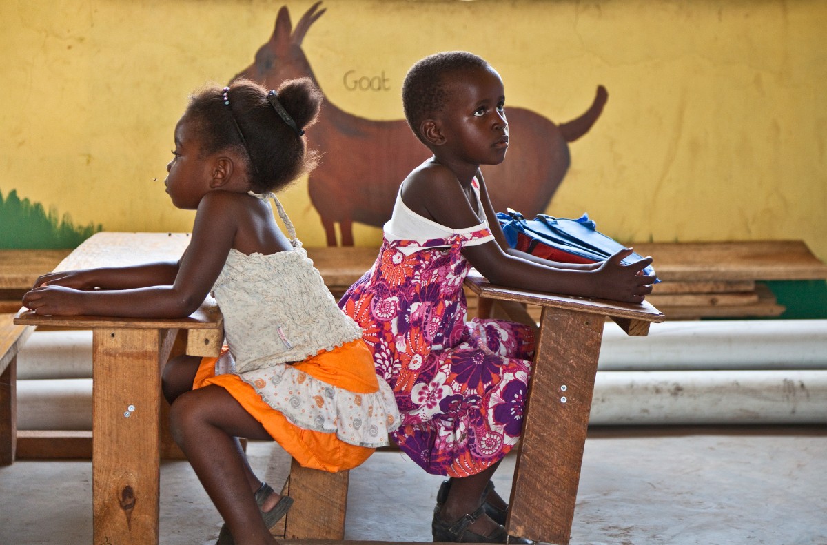 Students in classroom.