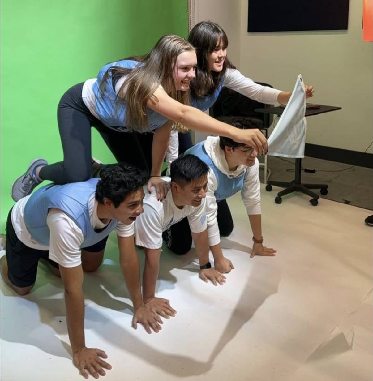 Pictured: Taking a pic for CU sailing team.