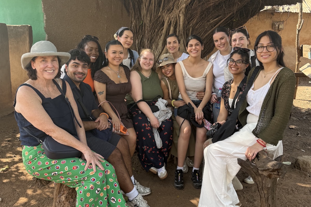 Crowley and TC students in Ghana