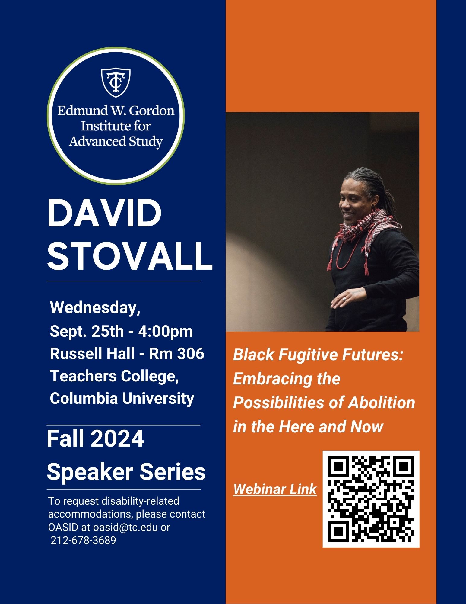 David Stovall: Speaker Series