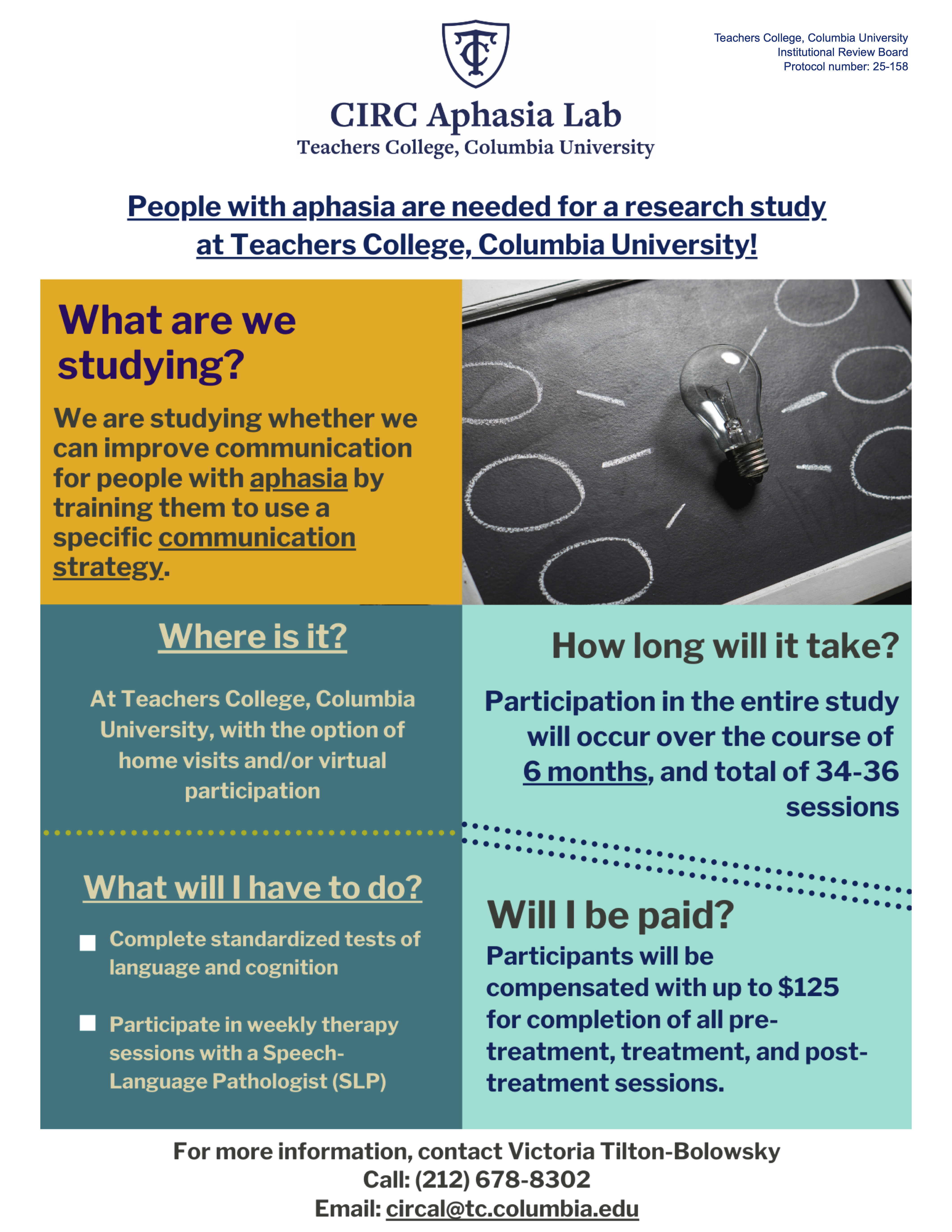 A research study advertisement